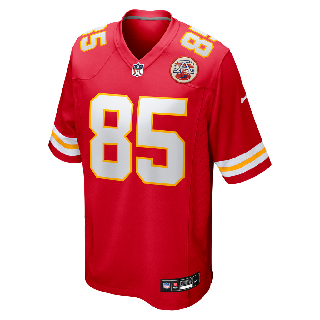 Kansas City Chiefs Robert Tonyan Red Team Game Jersey product image 2, provided for visual reference and product detail