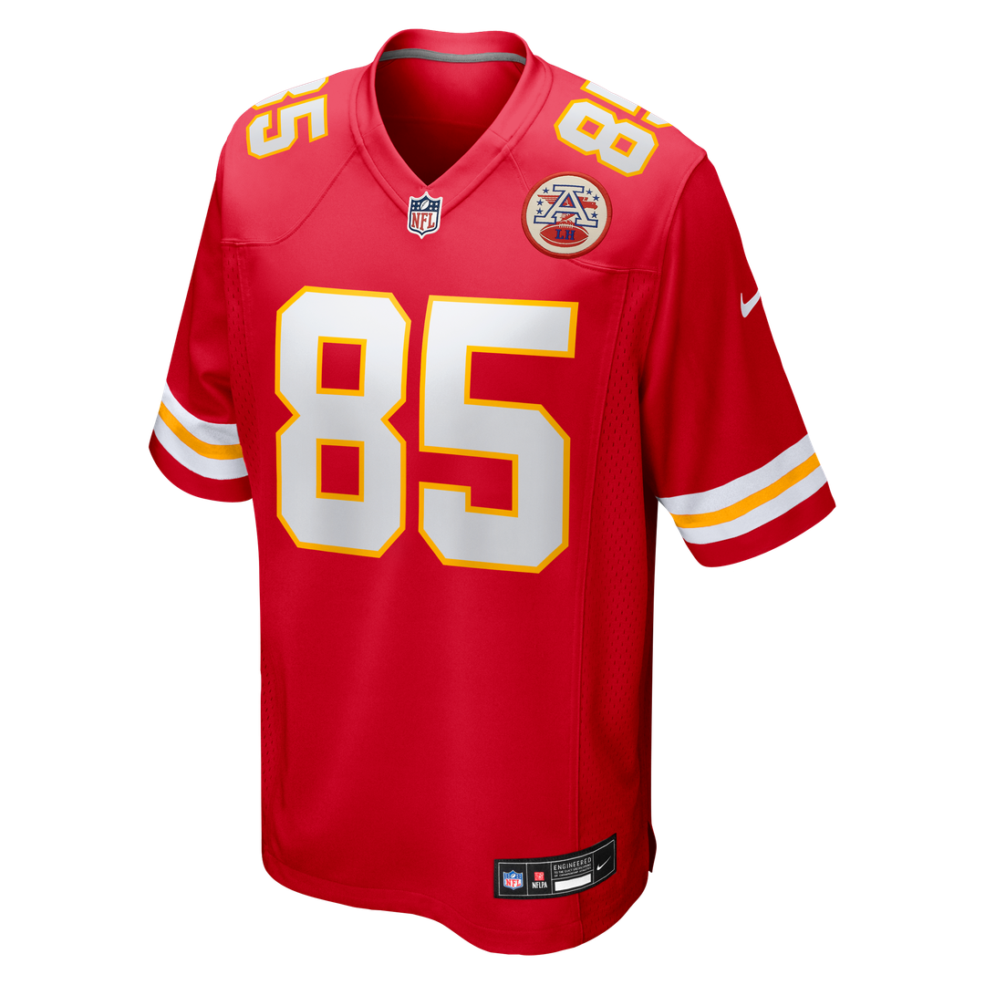 Kansas City Chiefs Robert Tonyan Red Team Game Jersey product image 2, provided for visual reference and product detail