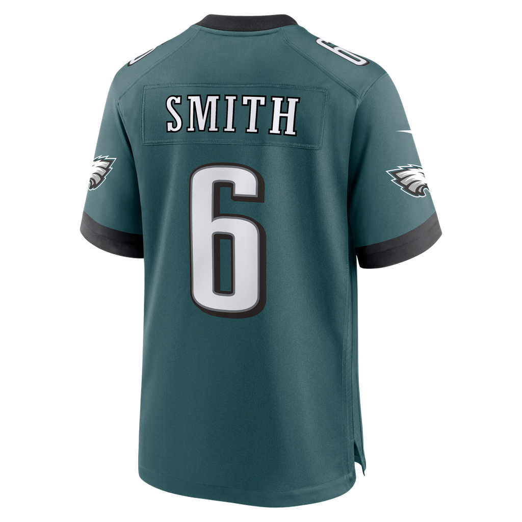 Philadelphia Eagles DeVonta Smith Midnight Green Team Game Jersey product image 3, provided for visual reference and product