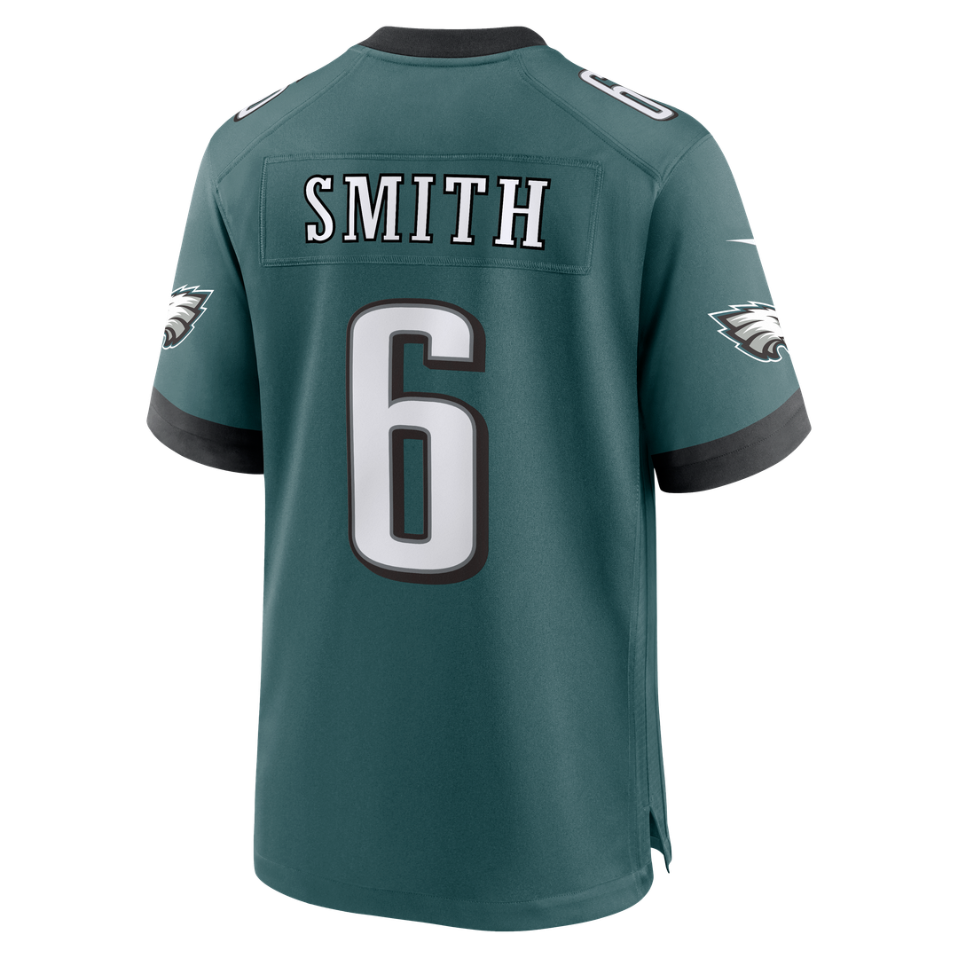 Philadelphia Eagles DeVonta Smith Midnight Green Team Game Jersey product image 3, provided for visual reference and product