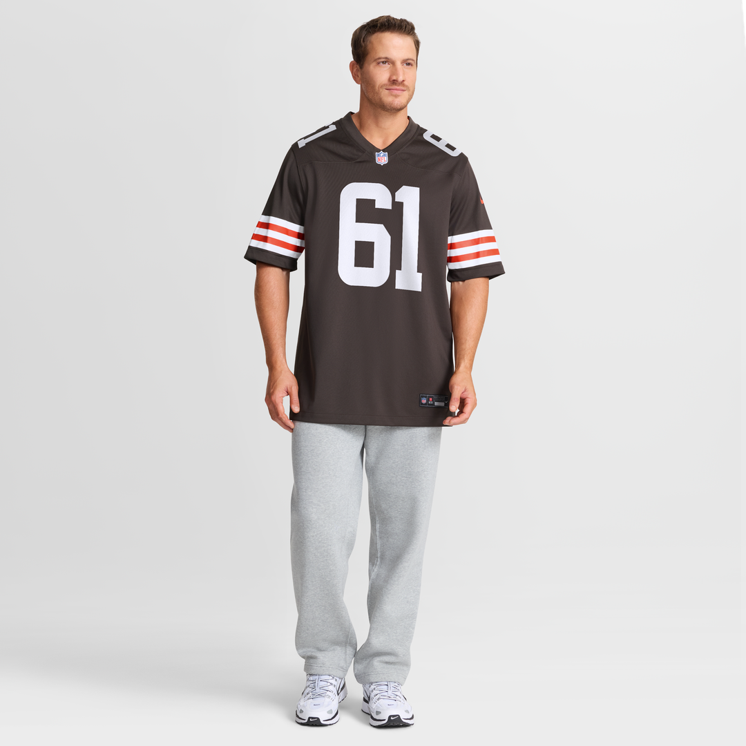 Cleveland Browns Chris Williams Brown Team Game Jersey product image 2, provided for visual reference and product detail