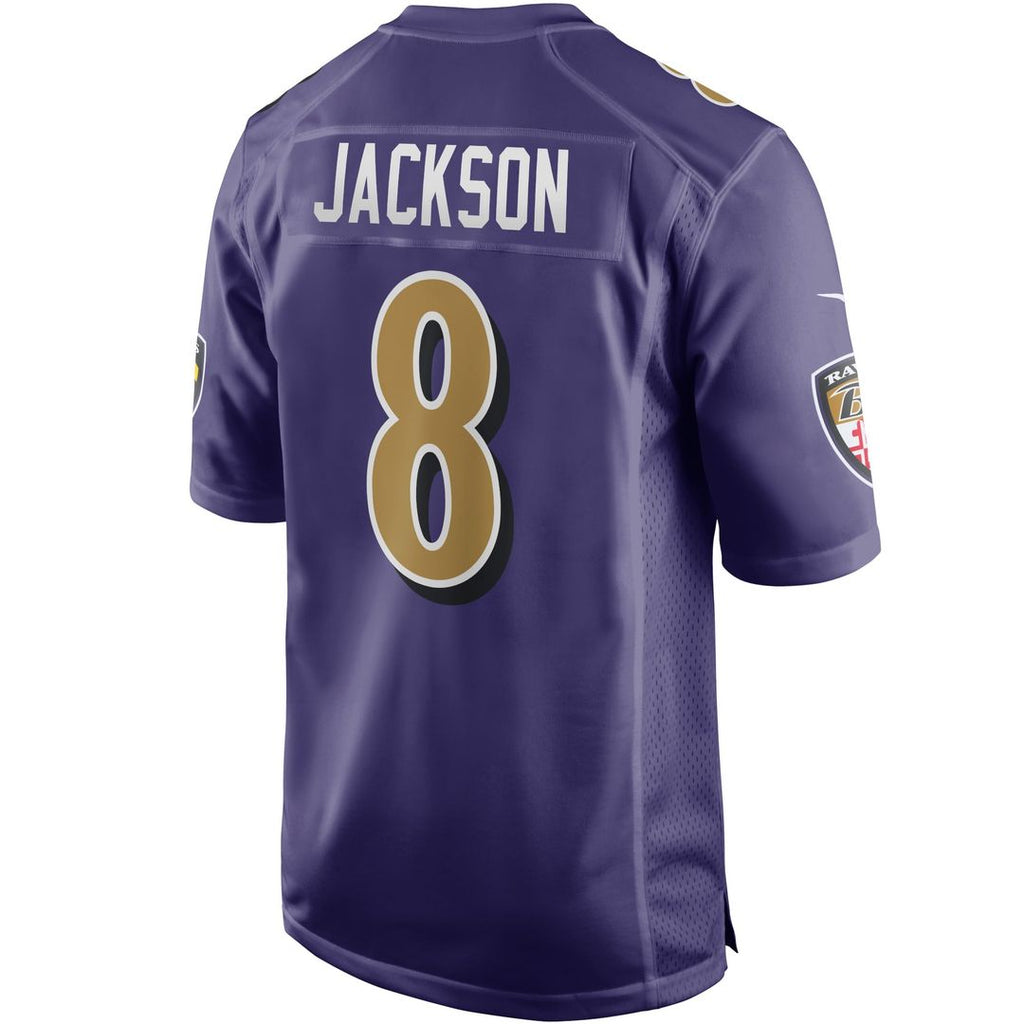 Baltimore Ravens Lamar Jackson White Game Jersey product image 9, provided for visual reference and product detail review