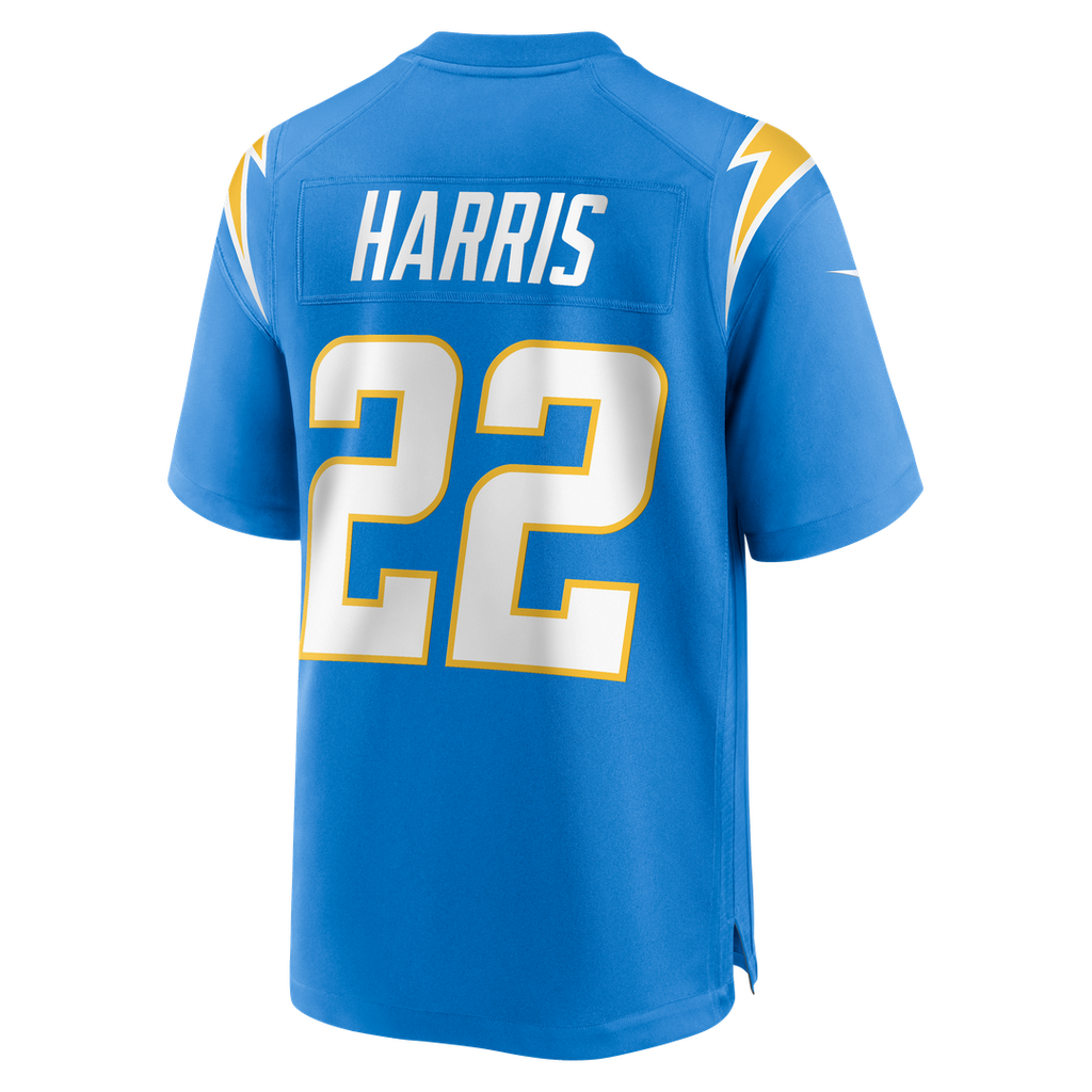 Los Angeles Chargers Najee Harris Powder Blue Game Player Jersey product image 3, provided for visual reference and product