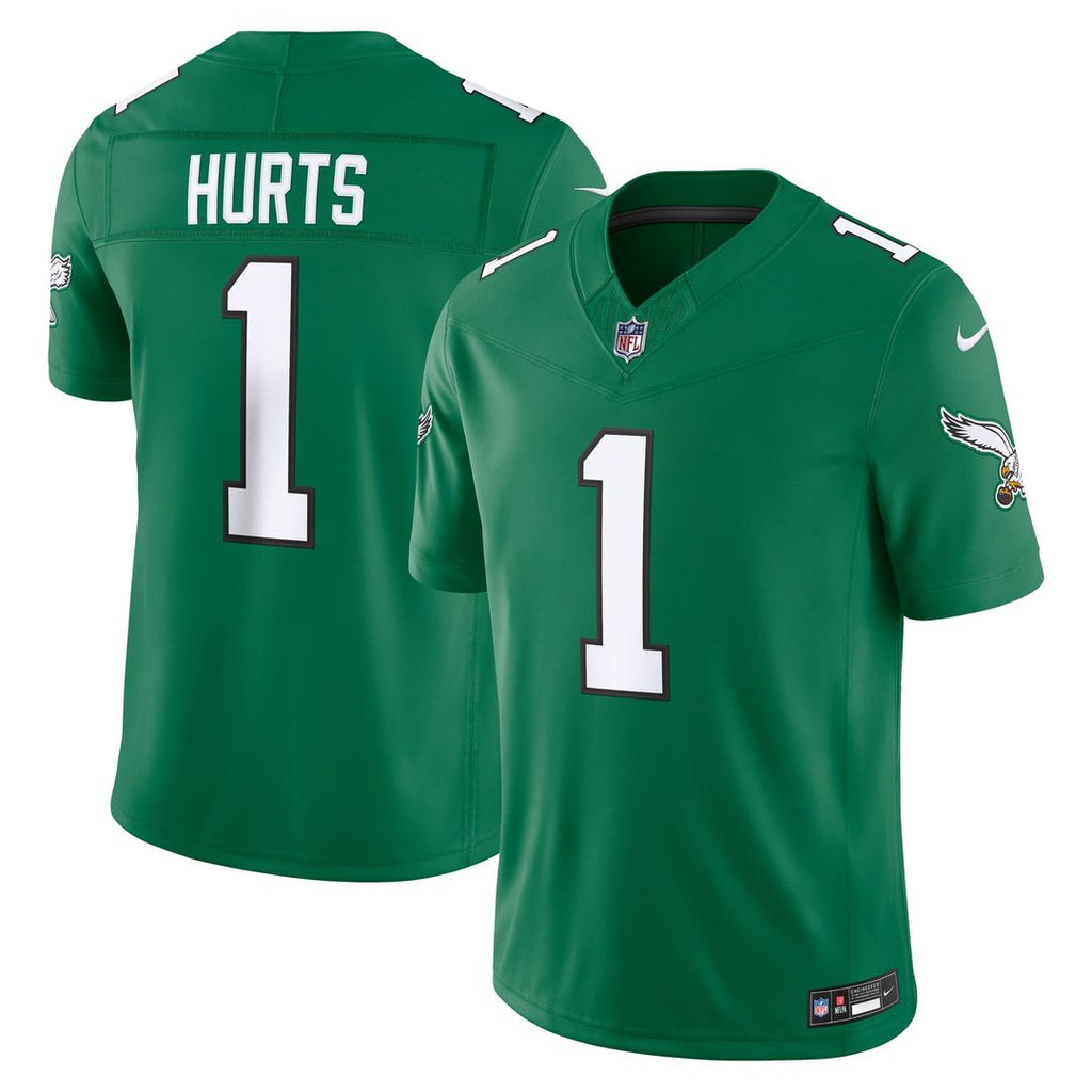 Philadelphia Eagles Jalen Hurts White Vapor F.U.S.E. Stitched Limited Jersey product image 7, provided for visual reference