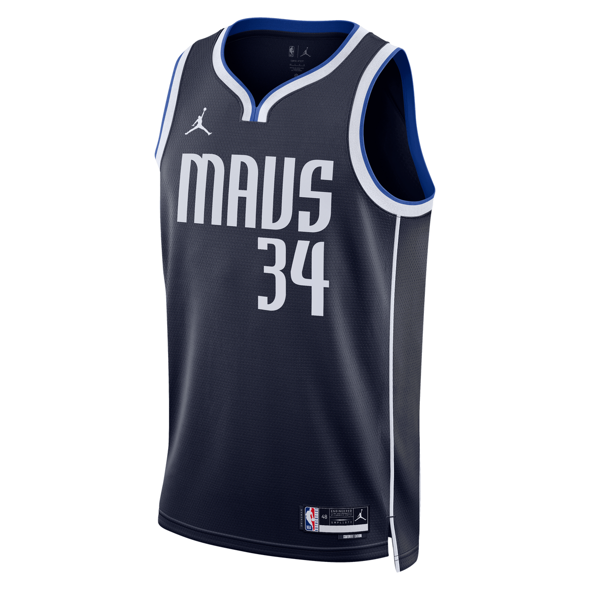 Santi Aldama Dallas Mavericks Statement Edition Swingman Jersey - Navy - Unisex product image 3, provided for visual