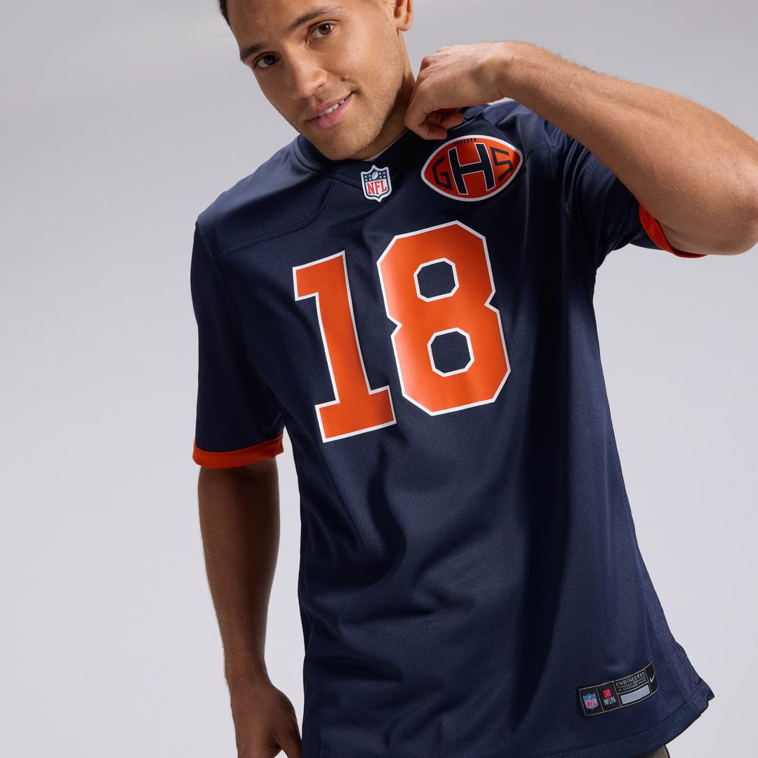 Chicago Bears Caleb Williams Navy 2026 Rivalries Collection Game Jersey product image 9, provided for visual reference and