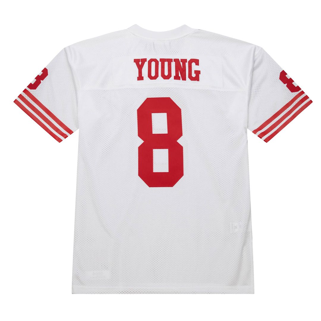 San Francisco 49ers 1994 Steve Young White Authentic Throwback Retired Player Jersey product image 3, provided for visual
