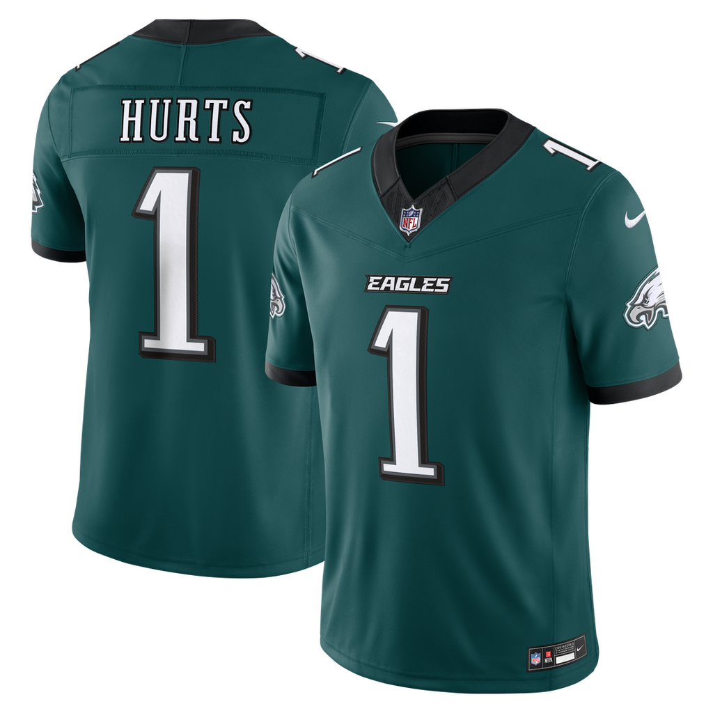Philadelphia Eagles Jalen Hurts Midnight Green Team Vapor F.U.S.E. Stitched Limited Jersey product image 1, provided for