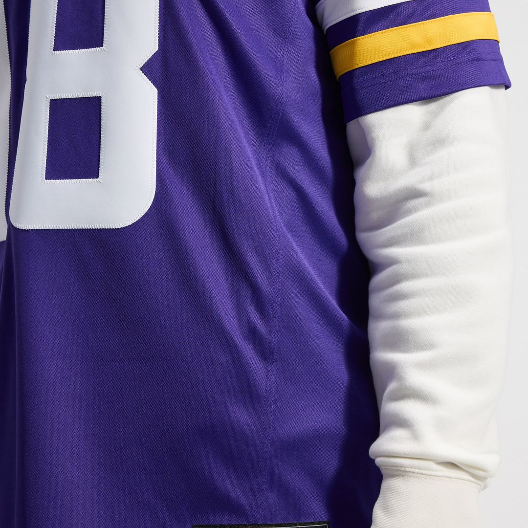 Minnesota Vikings Justin Jefferson White Alternate Vapor F.U.S.E. Stitched Limited Jersey product image 19, provided for