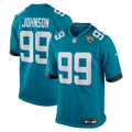 Jacksonville Jaguars Austin Johnson Teal Team Game Jersey product image 1, provided for visual reference and product detail