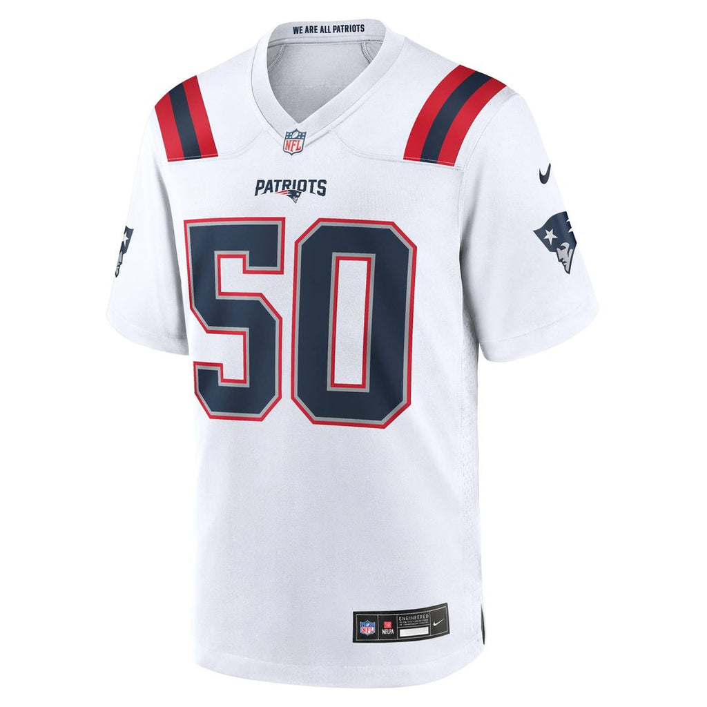 New England Patriots Mike Vrabel White Retired Player Game Jersey product image 5, provided for visual reference and product