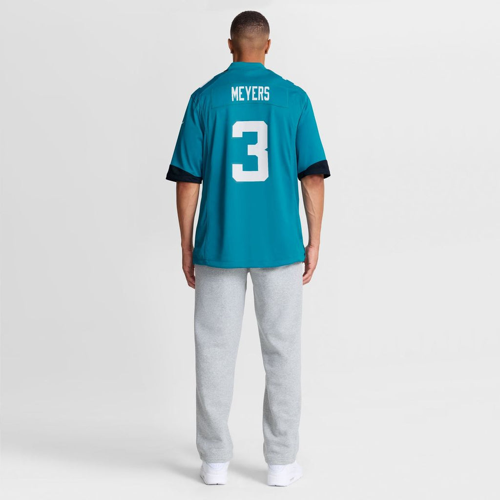 Jacksonville Jaguars Jakobi Meyers Teal Team Game Jersey product image 10, provided for visual reference and product detail