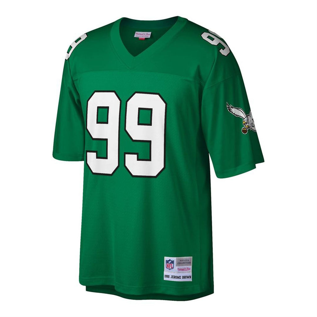 Philadelphia Eagles Jerome Brown Kelly Green Big & Tall 1990 Retired Player Replica Jersey product image 2, provided for