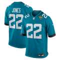 Jacksonville Jaguars Jarrian Jones Teal Team Game Jersey product image 1, provided for visual reference and product detail