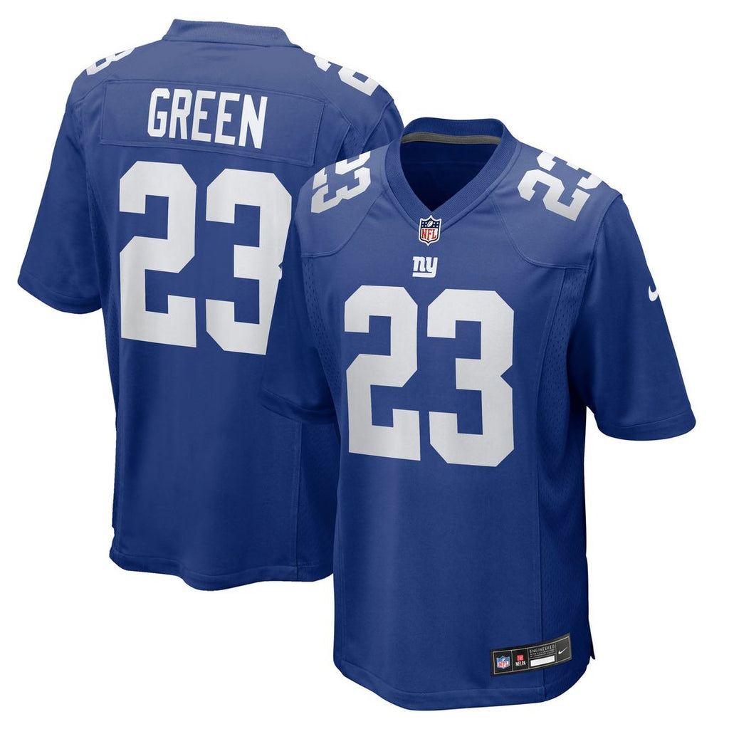 New York Giants Art Green Royal Team Game Jersey product image 1, provided for visual reference and product detail review