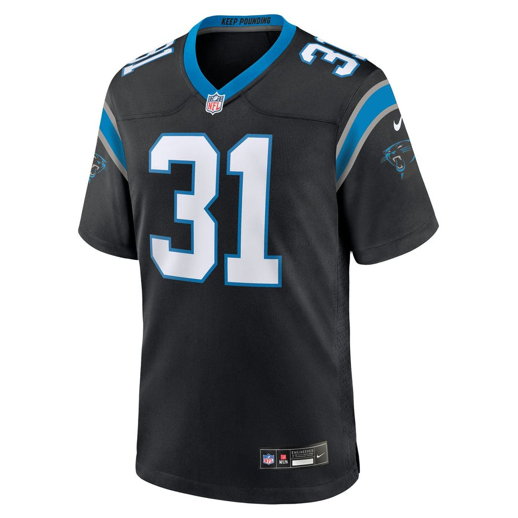Carolina Panthers Corey Thornton Black Team Game Jersey product image 2, provided for visual reference and product detail