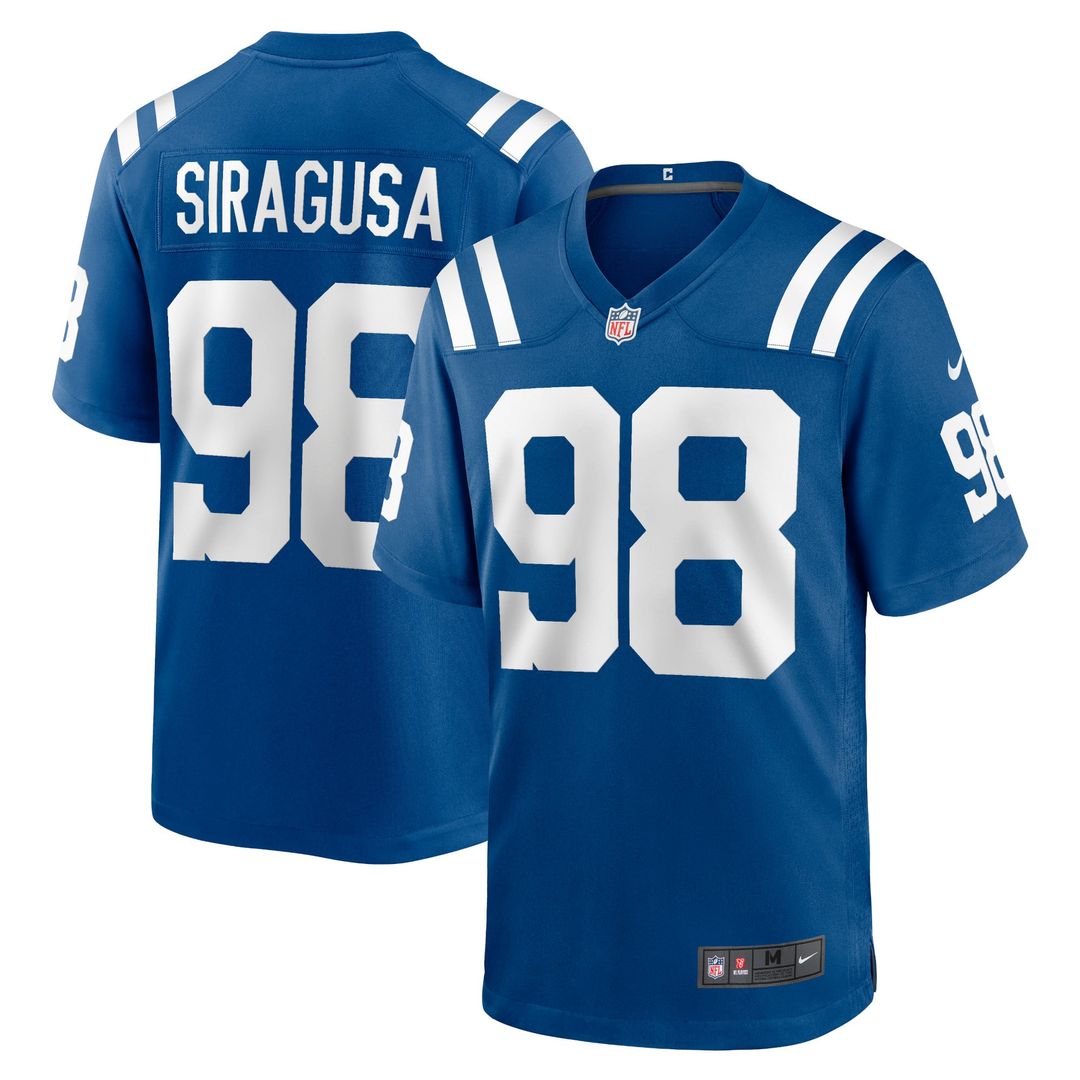 Indianapolis Colts Tony Siragusa Blue Retired Player Alternate Game Jersey product image 13, provided for visual reference