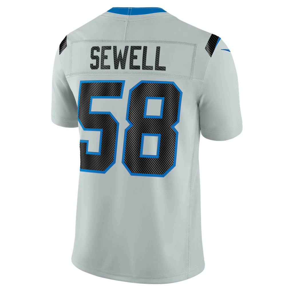 Detroit Lions Penei Sewell Silver 2026 Rivalries Collection Stitched Limited Jersey product image 3, provided for visual