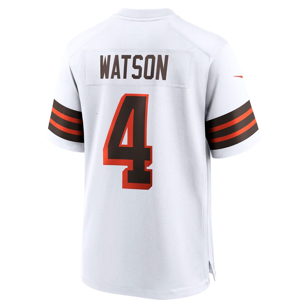 Cleveland Browns Deshaun Watson Brown Alternate Game Jersey product image 15, provided for visual reference and product