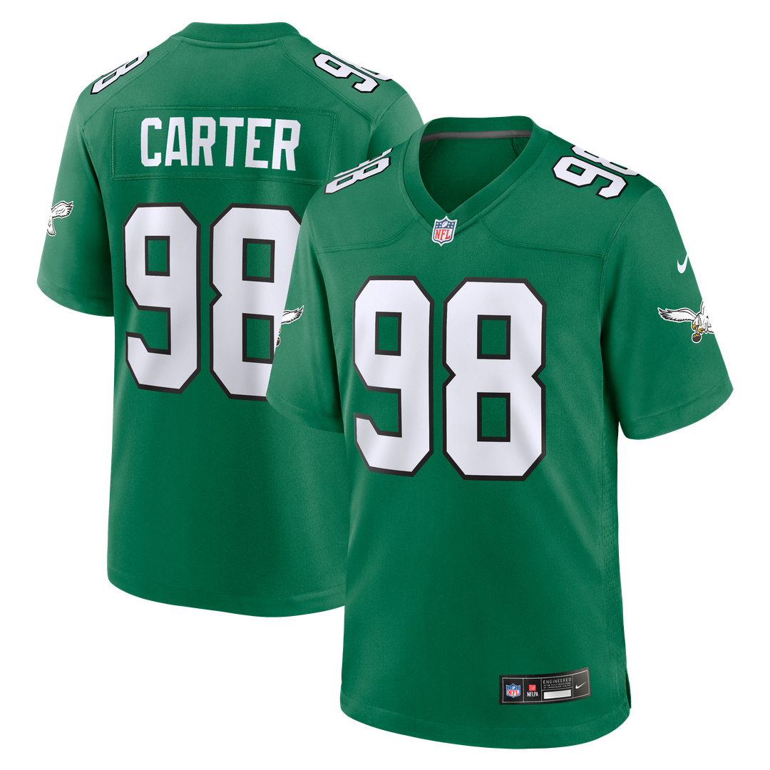 Philadelphia Eagles Jalen Carter White Game Jersey product image 7, provided for visual reference and product detail review