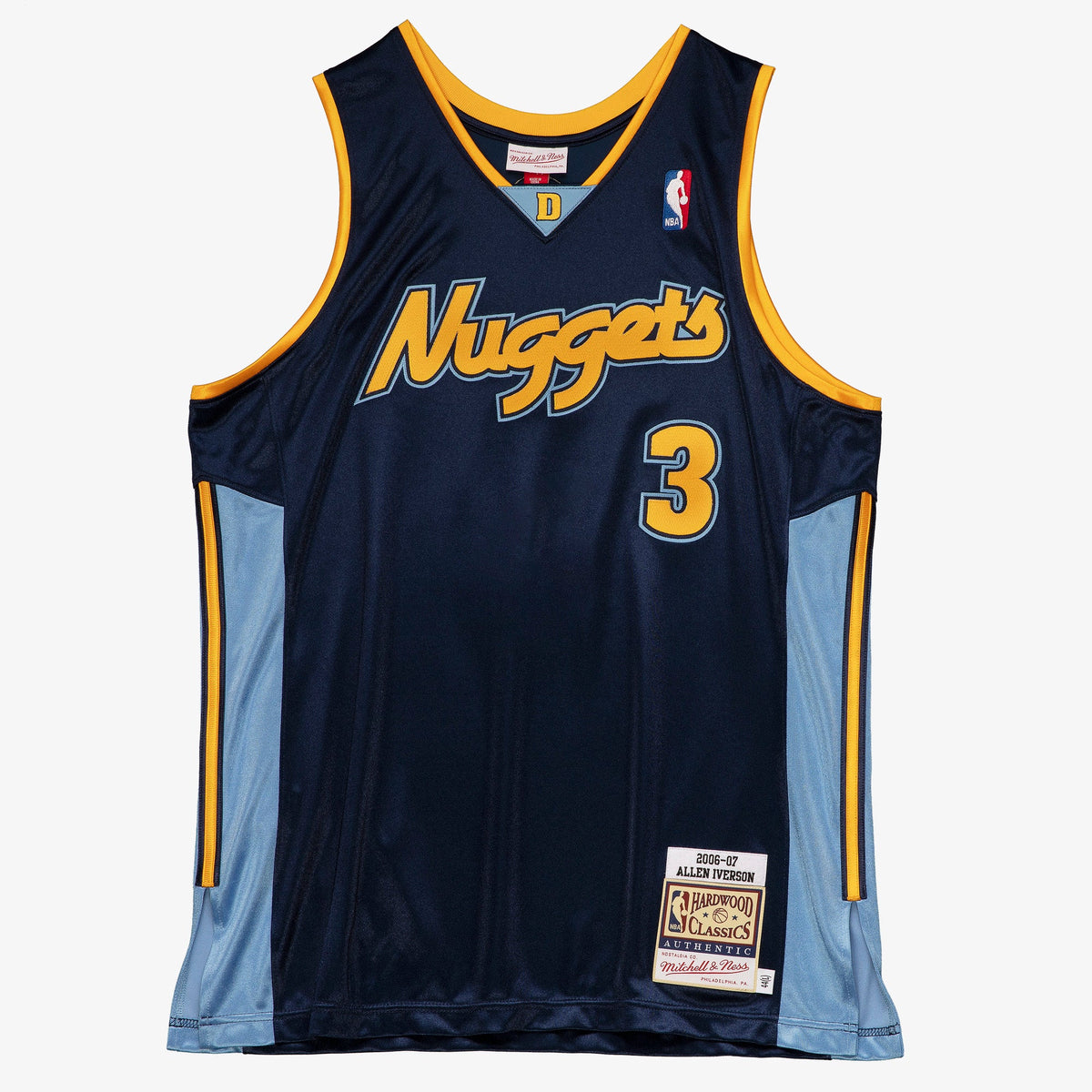 Allen Iverson Denver Nuggets 2006-07 Authentic Jersey product image 2, provided for visual reference and product detail