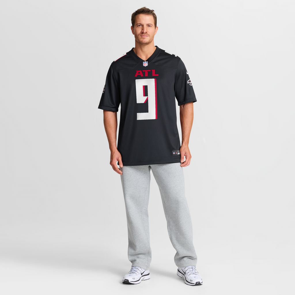 Atlanta Falcons Michael Penix Jr. Black Player Game Jersey product image 7, provided for visual reference and product detail