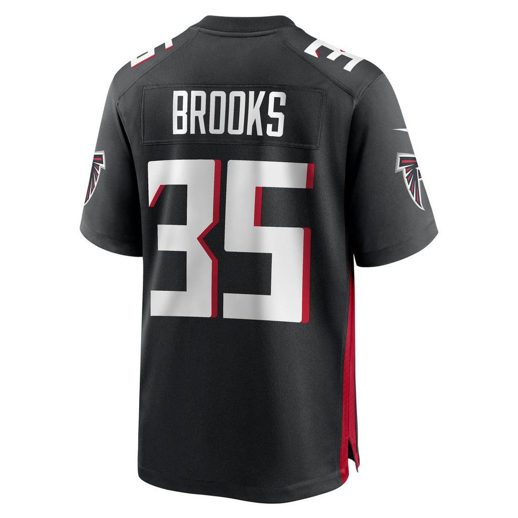 Atlanta Falcons Natrone Brooks Black Team Game Jersey product image 3, provided for visual reference and product detail