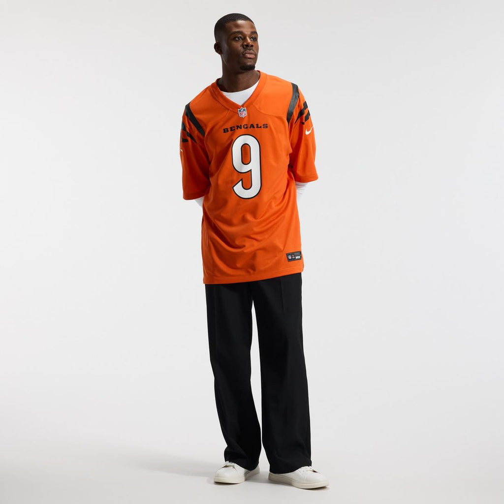 Cincinnati Bengals Joe Burrow Orange Alternate Game Jersey product image 17, provided for visual reference and product