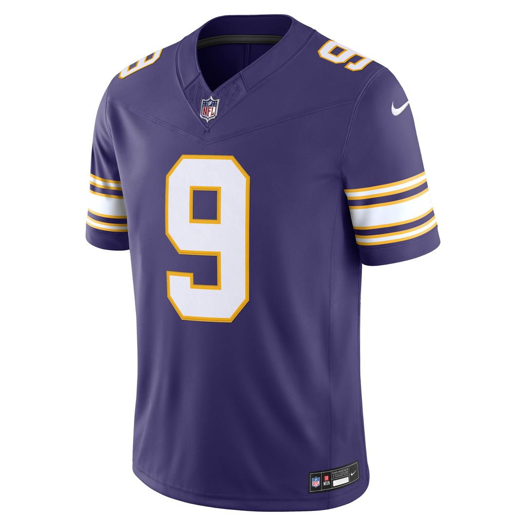 Minnesota Vikings J.J. McCarthy Purple Alternate Classic Vapor F.U.S.E. Stitched Limited Jersey product image 2, provided