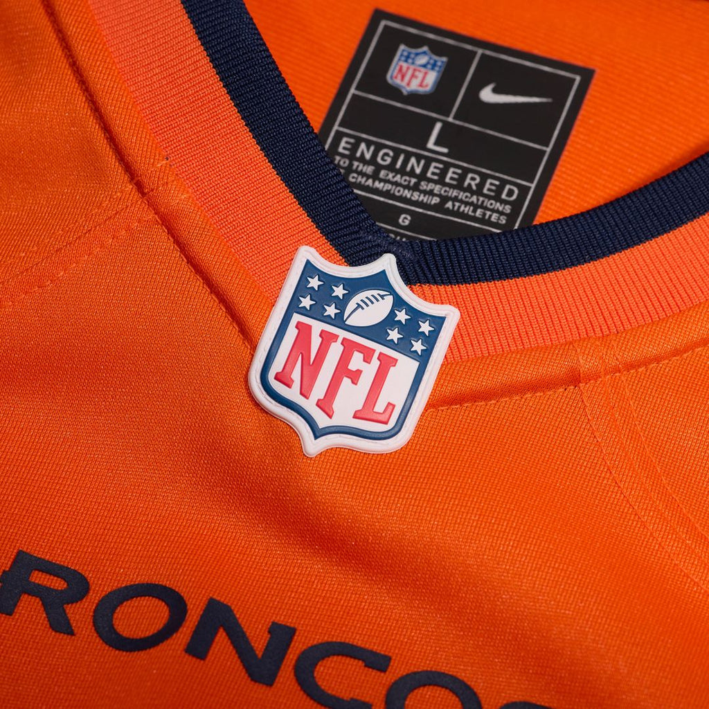 Denver Broncos Tyler Onyedim Orange Game Jersey product image 6, provided for visual reference and product detail review