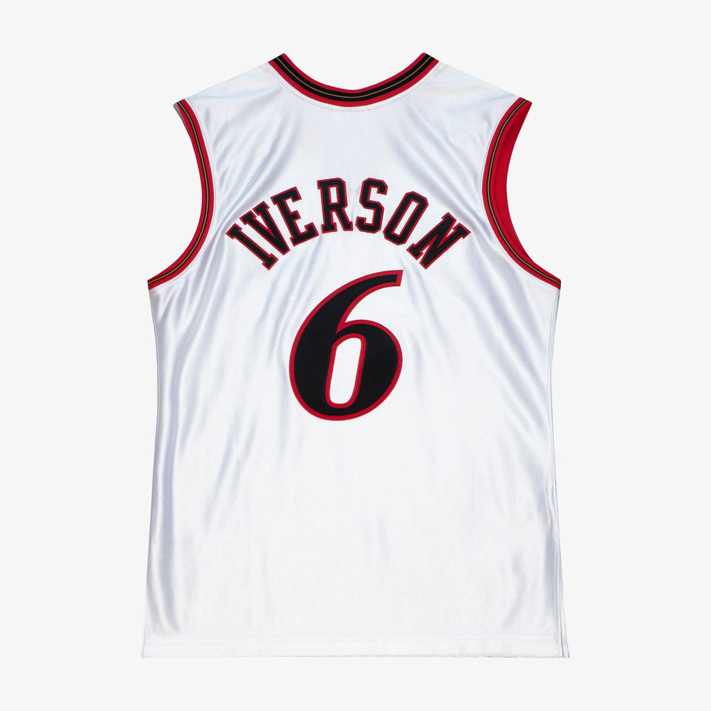 Allen Iverson Philadelphia 76ers 2002 All-Star East Authentic Jersey - White product image 4, provided for visual reference