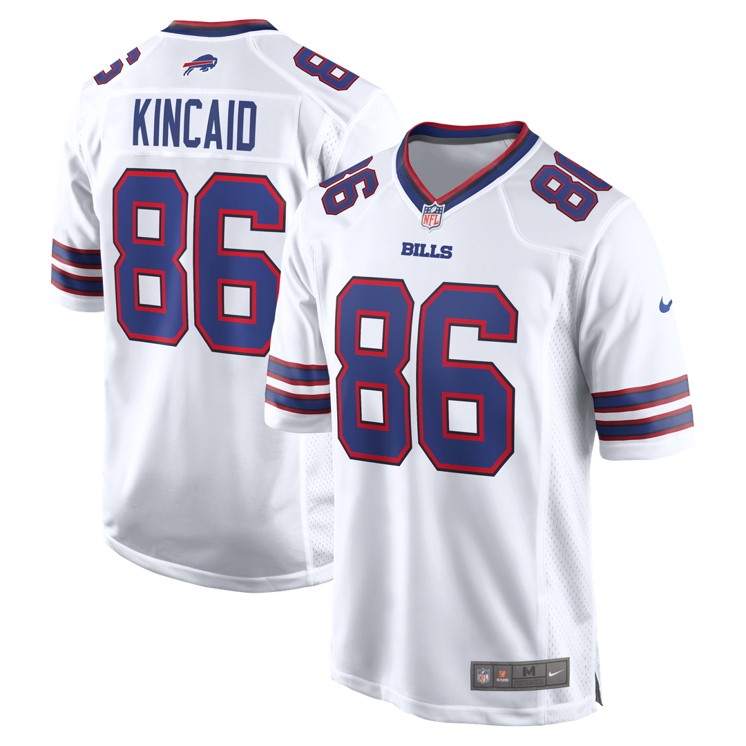 Buffalo Bills Dalton Kincaid White Game Jersey product image 4, provided for visual reference and product detail review