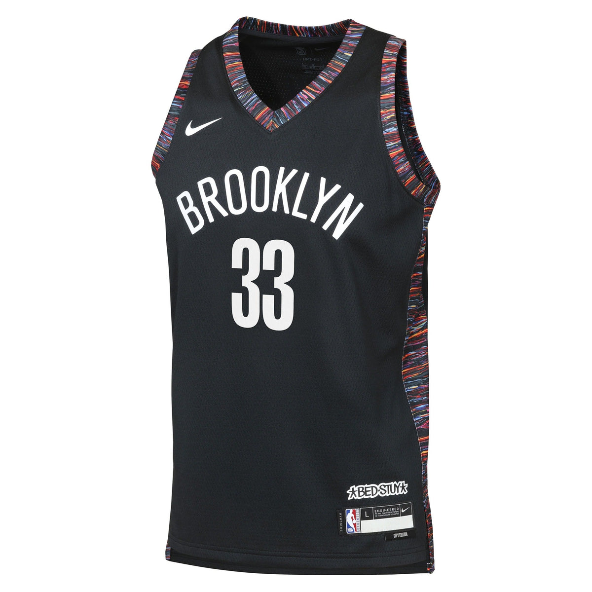 Nic Claxton Brooklyn Nets 2025/26 City Edition Swingman Jersey - Black - Youth product image 3, provided for visual