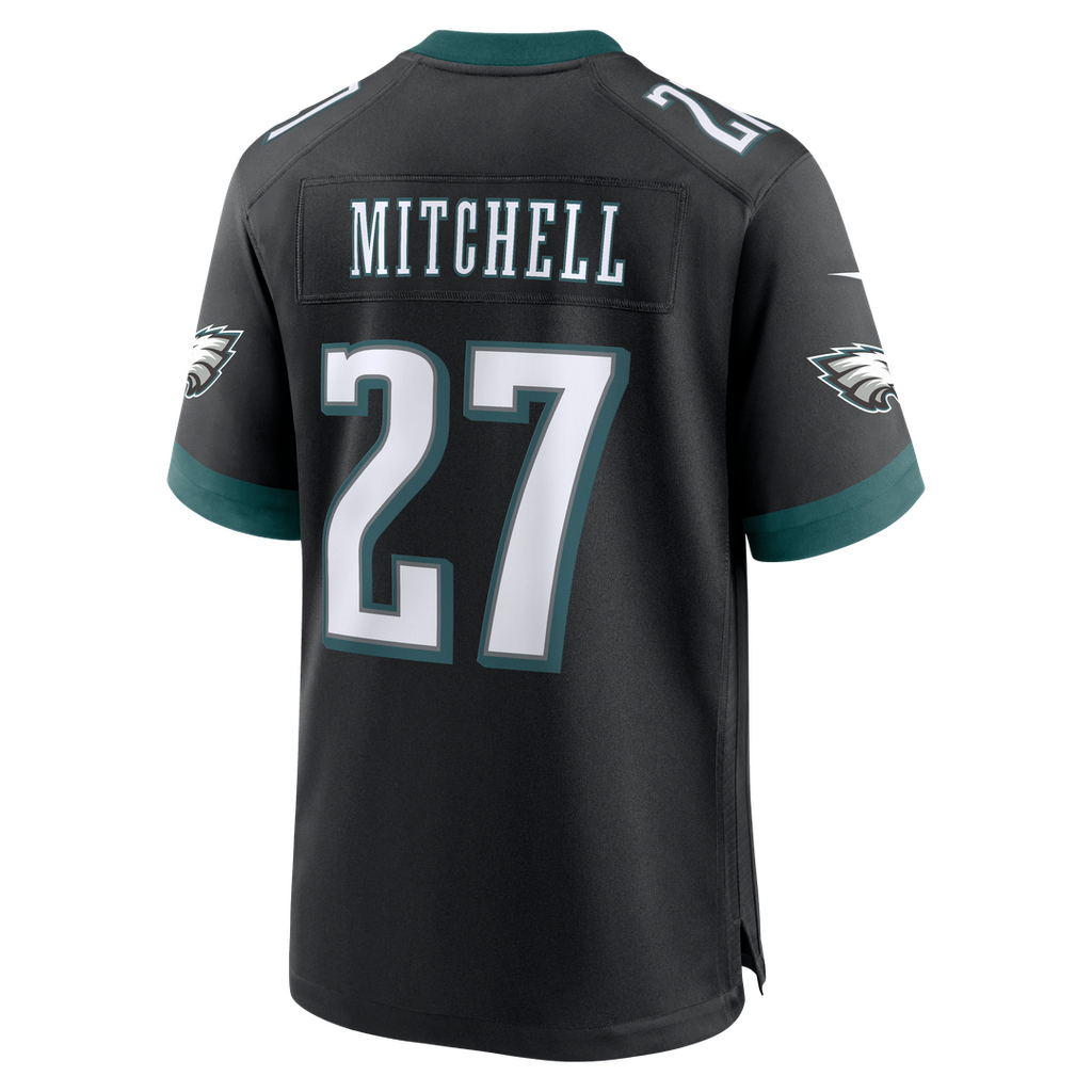 Philadelphia Eagles Quinyon Mitchell Black Alternate Game Jersey product image 3, provided for visual reference and product