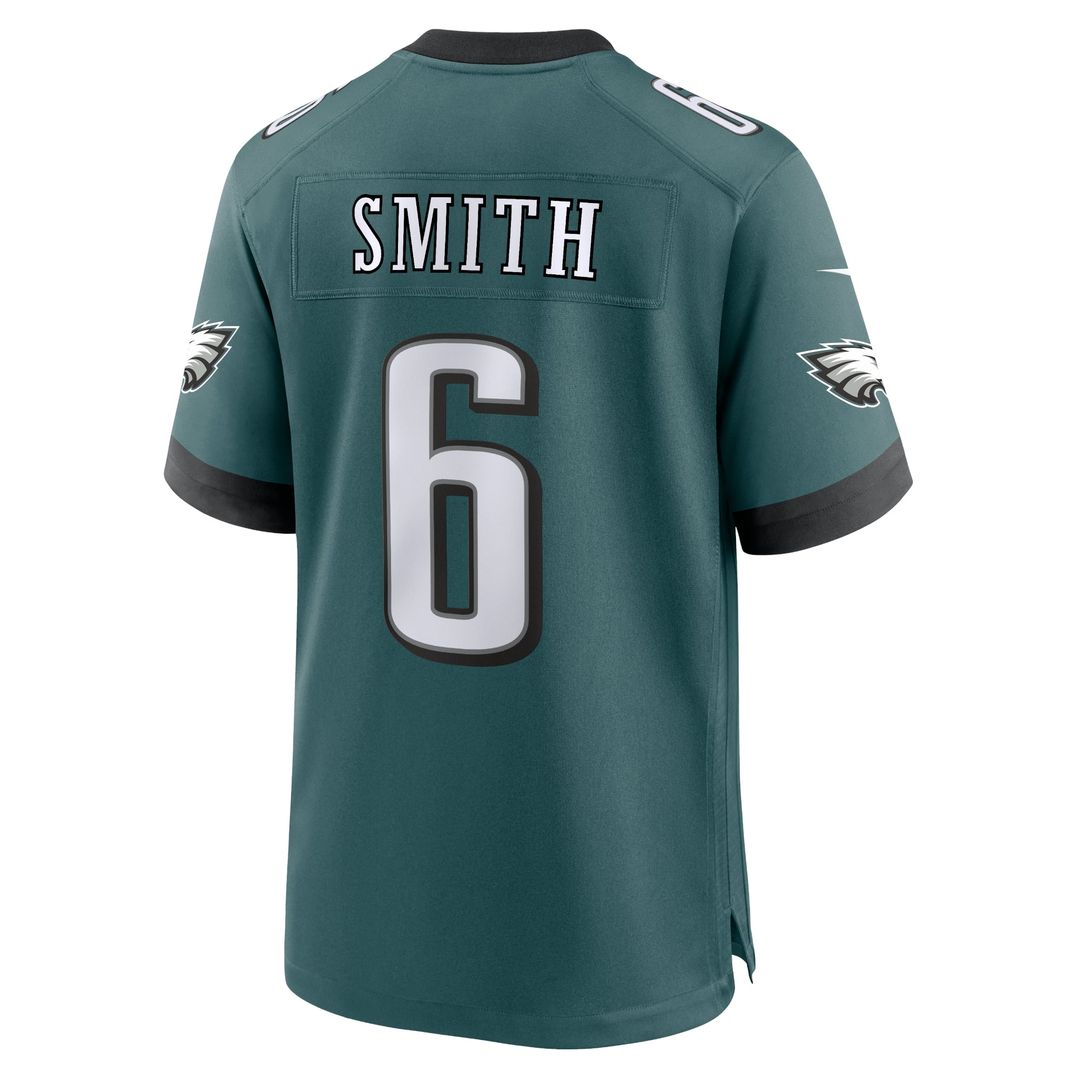 Philadelphia Eagles DeVonta Smith Midnight Green Team Game Jersey product image 9, provided for visual reference and product