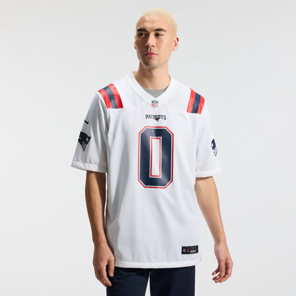 New England Patriots Christian Gonzalez Navy Team Game Jersey product image 18, provided for visual reference and product