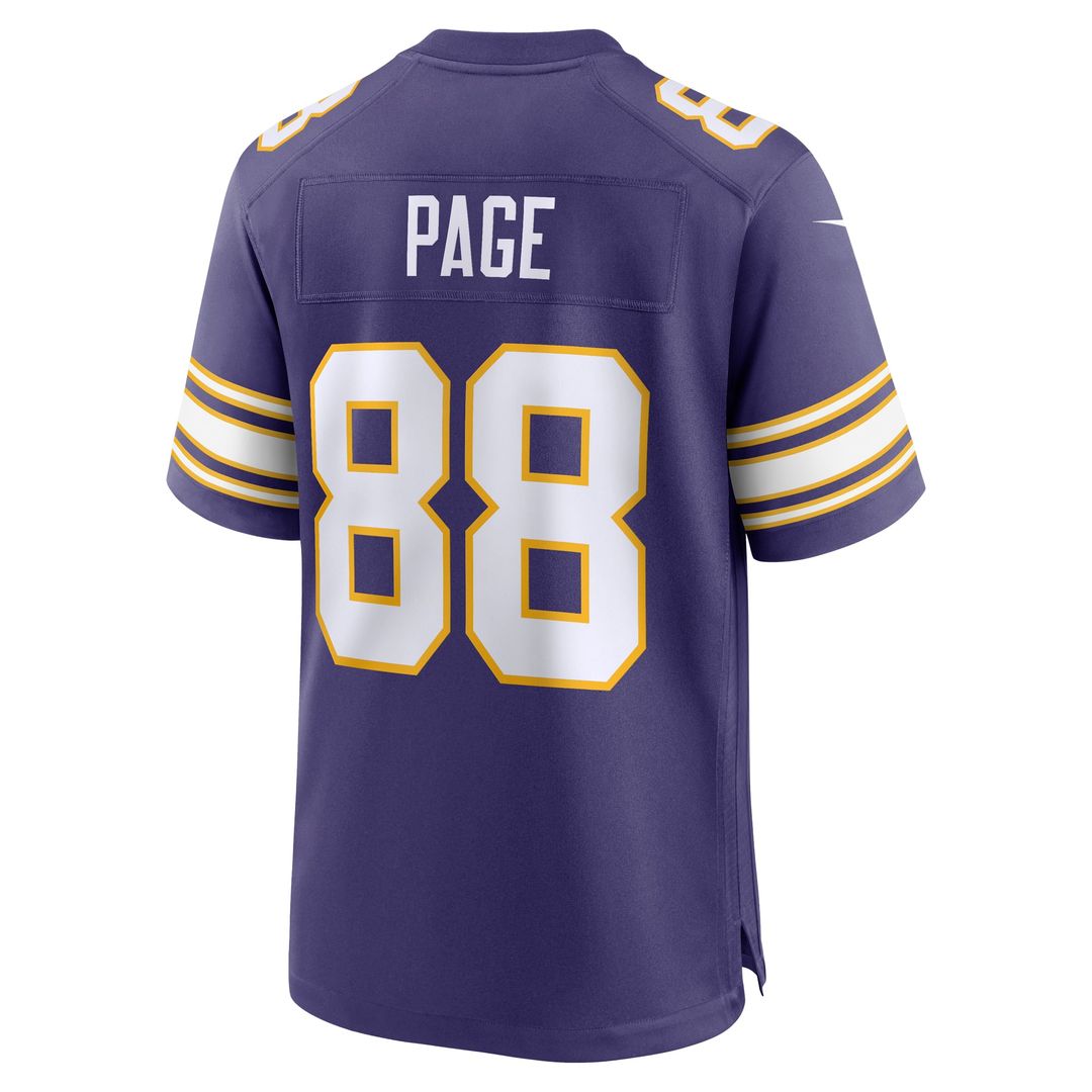 Minnesota Vikings Alan Page Purple Retired Player Alternate Game Jersey product image 3, provided for visual reference and
