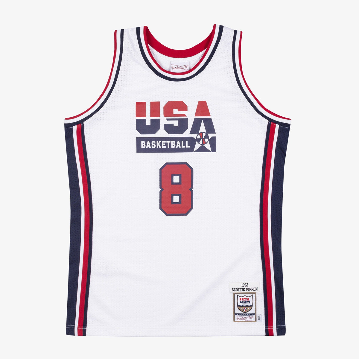 USA Basketball Authentic Basketball Jersey Scottie Pippen 1992 product image 1, provided for visual reference and product