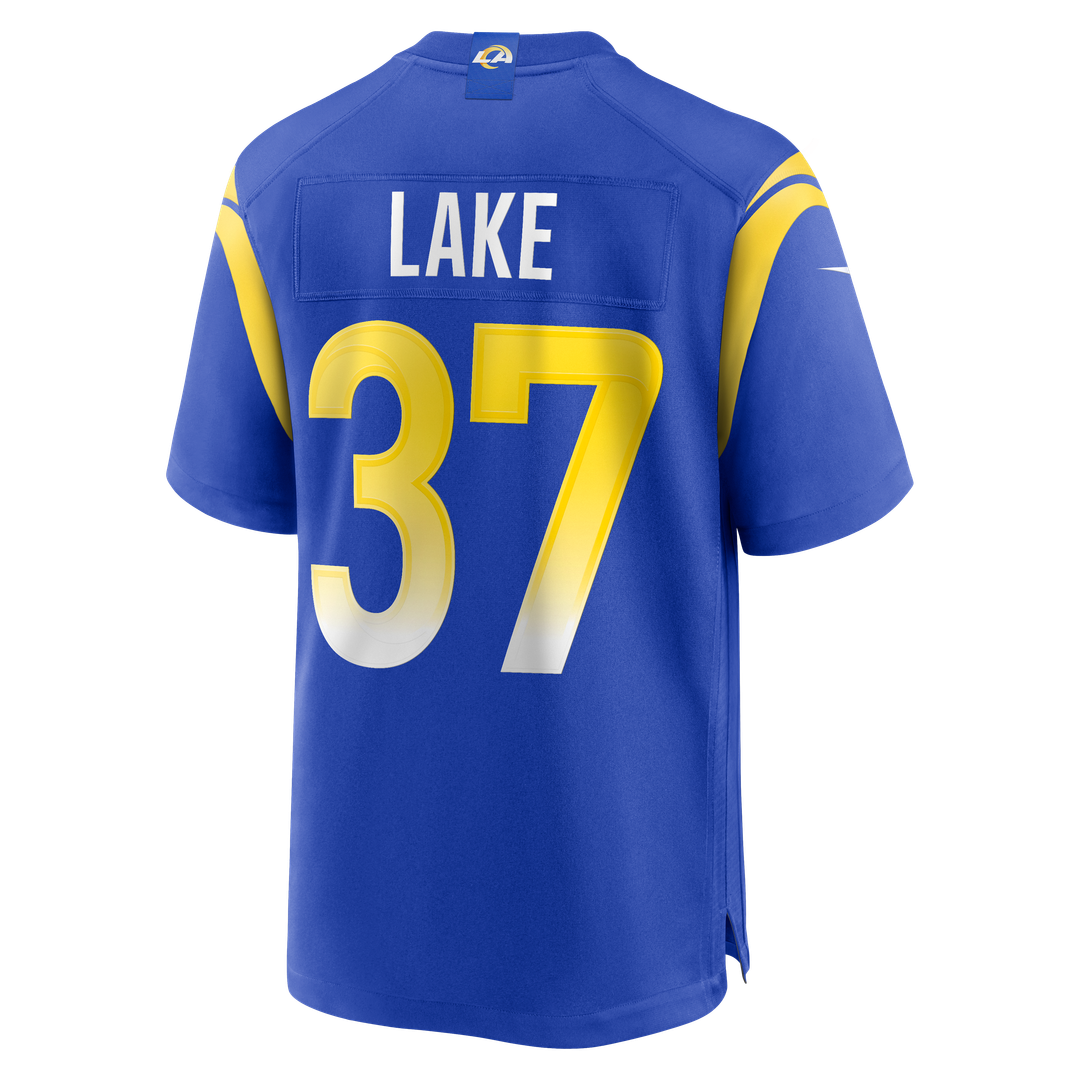 Los Angeles Rams Quentin Lake Royal Game Player Jersey product image 3, provided for visual reference and product detail