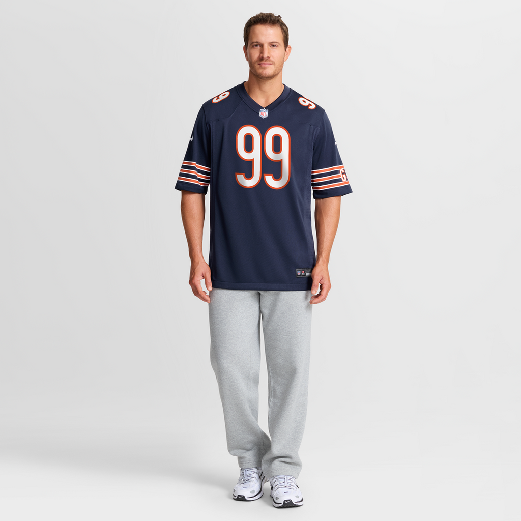 Chicago Bears Gervon Dexter Sr Navy Team Game Jersey product image 7, provided for visual reference and product detail review