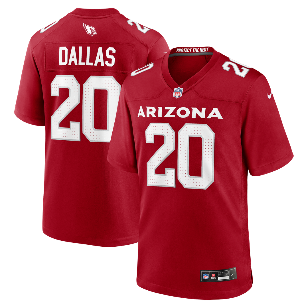 Arizona Cardinals DeeJay Dallas Cardinal Team Game Jersey product image 1, provided for visual reference and product detail