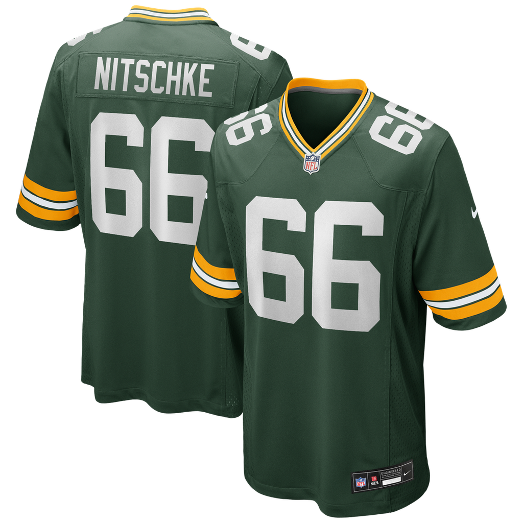 Green Bay Packers Ray Nitschke Green Game Retired Player Jersey product image 1, provided for visual reference and product