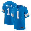 Detroit Lions Blake Miller Blue Team Game Jersey product image 1, provided for visual reference and product detail review