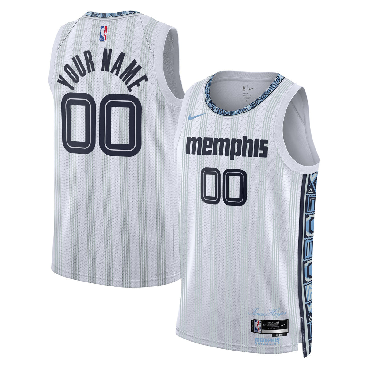 Memphis Grizzlies 2025/26 City Edition Swingman Basketball Jersey - Custom - Unisex product image 1, provided for visual