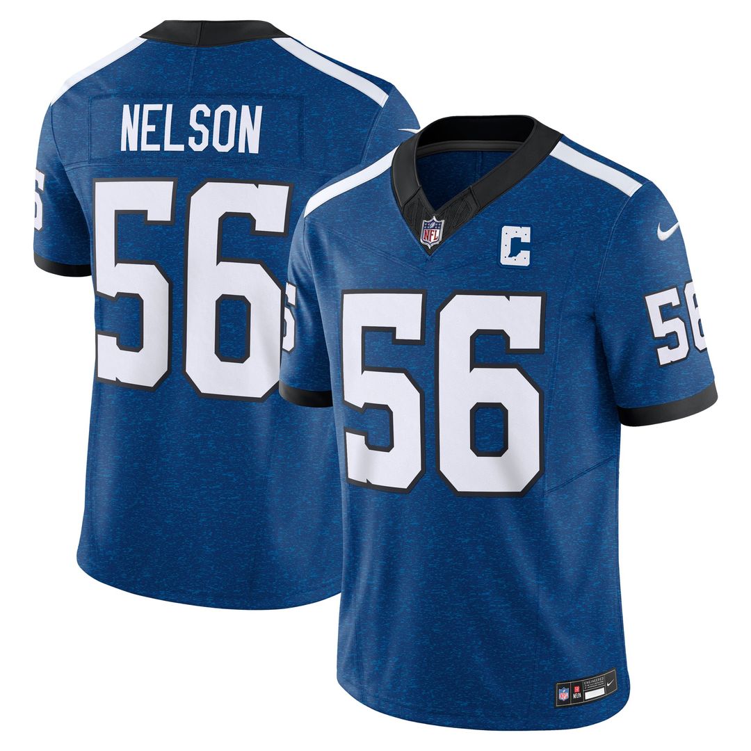 Indianapolis Colts Quenton Nelson Blue Vapor F.U.S.E. Limited Jersey product image 1, provided for visual reference and