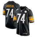 Pittsburgh Steelers Spencer Anderson Black Game Jersey product image 1, provided for visual reference and product detail