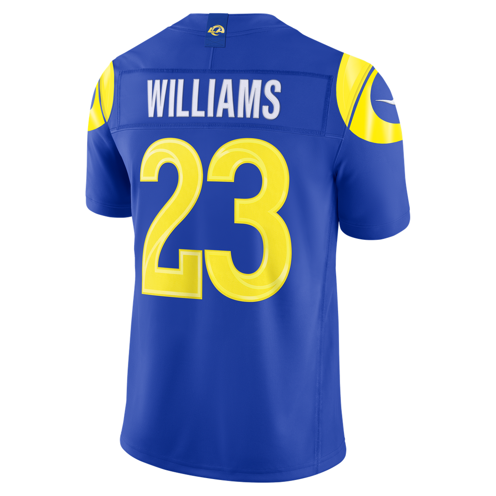 Los Angeles Rams Kyren Williams Royal Team Vapor F.U.S.E. Stitched Limited Jersey product image 21, provided for visual