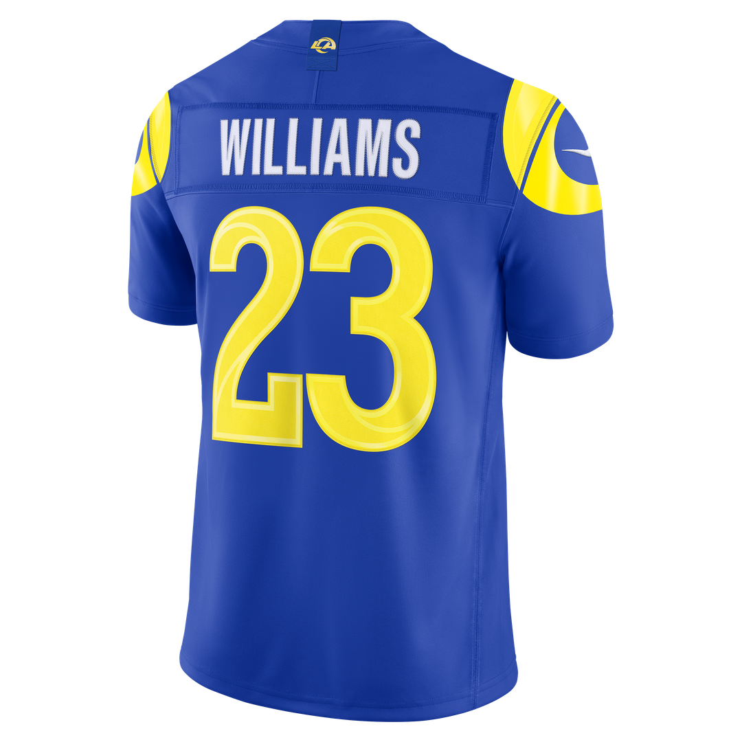 Los Angeles Rams Kyren Williams Royal Team Vapor F.U.S.E. Stitched Limited Jersey product image 21, provided for visual