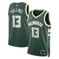 Milwaukee Bucks Icon Edition Swingman Basketball Jersey - Hunter Green - Ryan Rollins - Unisex product image 1, provided for