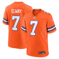 Denver Broncos John Elway Orange Mile High Collection 1977 Throwback Retired Player Game Jersey product image 1, provided